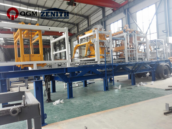 QGM NYA ZN900C mobil tegeltillverkningsmaskin i Nanjing, Kina