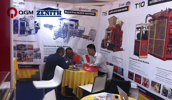 QGM ZENITH Block Machine på den 14:e Indonesien International Building Materials Exhibition